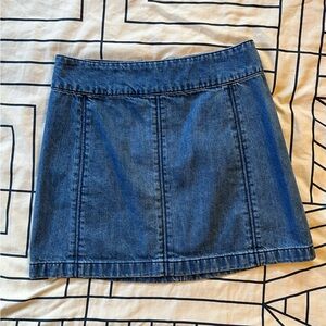 Free People denim mini skirt